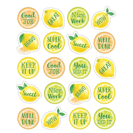 Teacher Created Resources Lemon Zest Stickers, PK1440 TCR8484